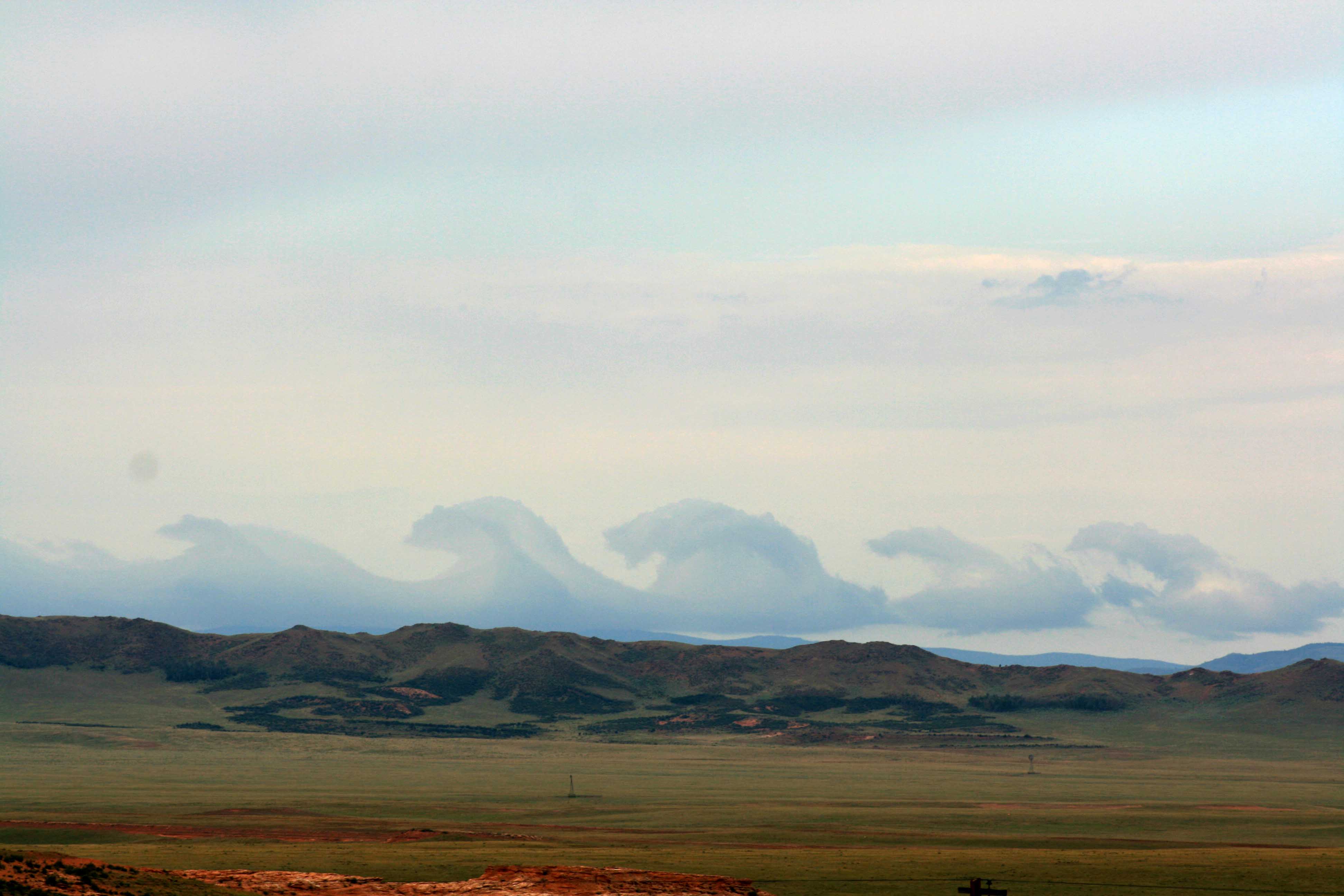 This image was obtained just south of Laramie, Wyoming (Home to the University of Wyoming) by Patrick Shea on the morning of August 6, 2007 between 8am and 9am. Courtesy of the eFluids image gallery. https://www.efluids.com/efluids/gallery/gallery_pages/cloud_instability_2.jsp