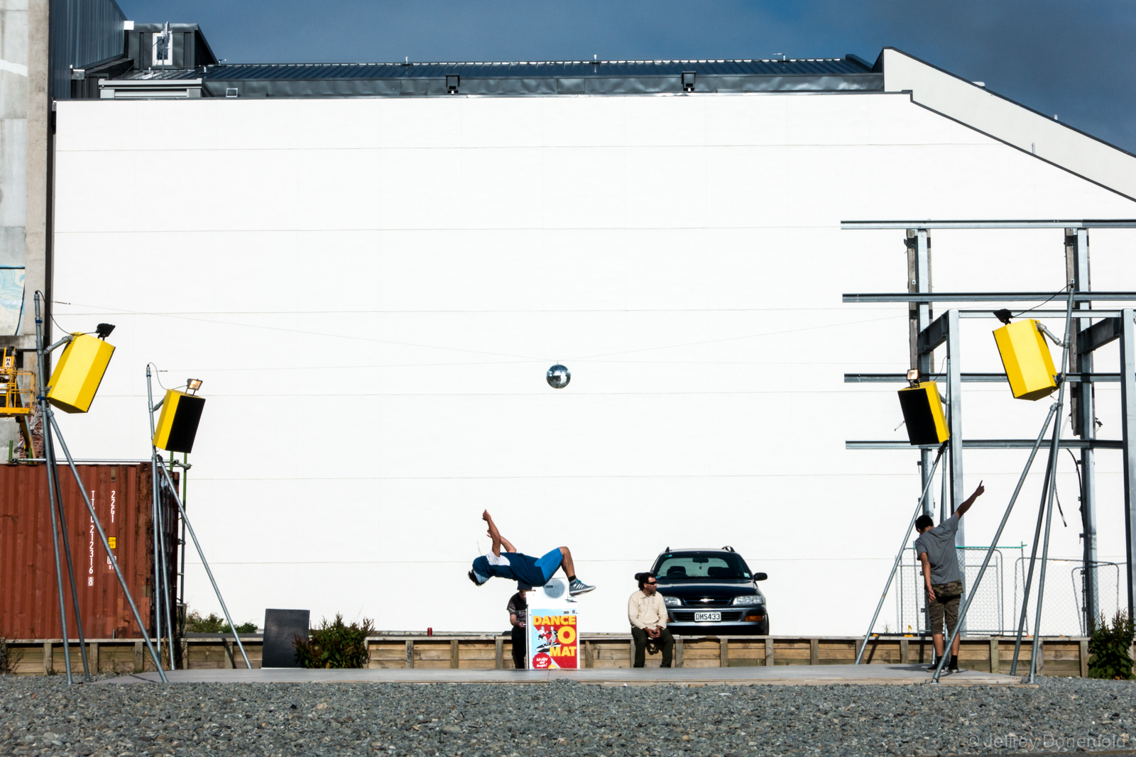 Although it's been moved a few times, the dance-o-mat is still there.