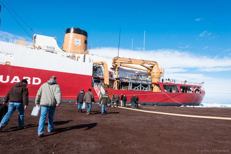 Walking across the McMurdo Ice Pier to the gangway, you get a sense of the scale of the ship.