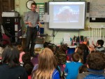 Jeffrey Donenfeld talks to third graders about Antarctica.